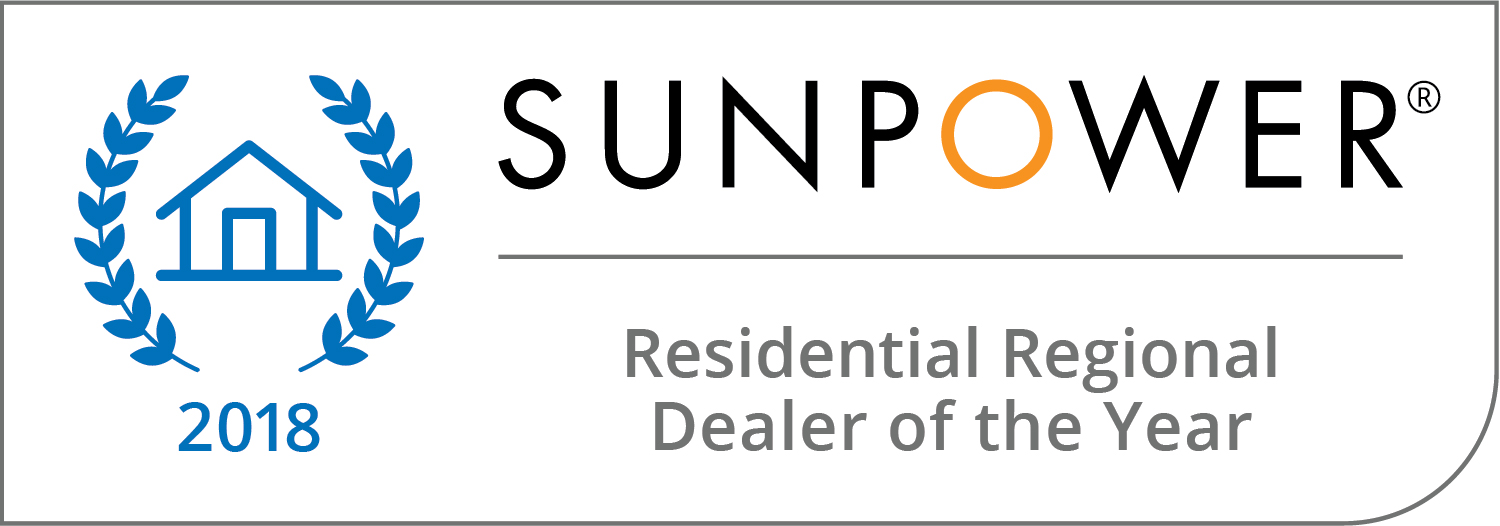 2018 SunPower Regional Dealer Of The Year Award Badge