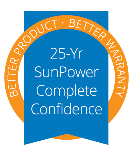 SunPower 25-Year Warranty Badge