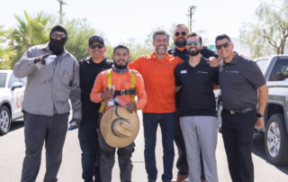 Vincent Battaglia with fellow Renovians during Outdoor Worker Appreciation Week