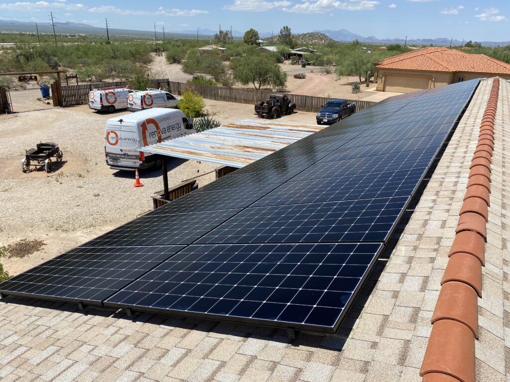 Solar power installation in Arizona from Renova Energy