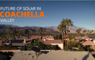 Future of solar in Coachella Valley photo shows upper view of neighborhood